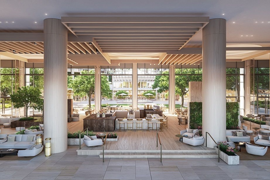 Lobby at Fairmont Century Plaza