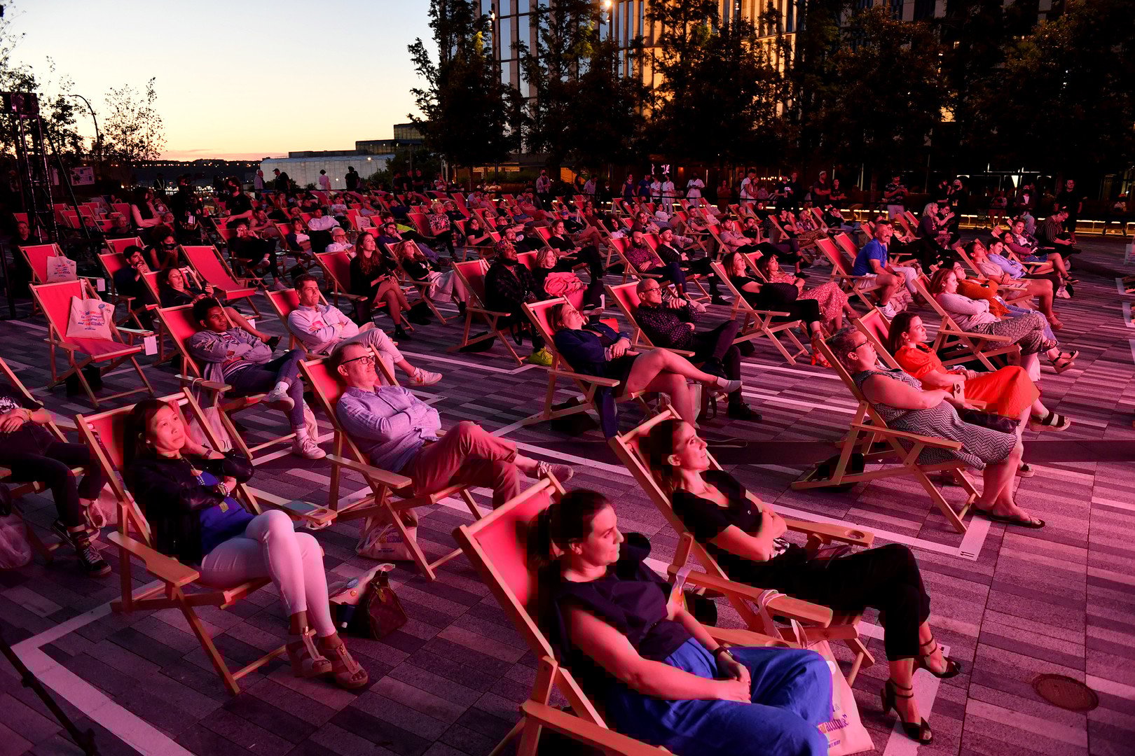 audience at the tribeca festival