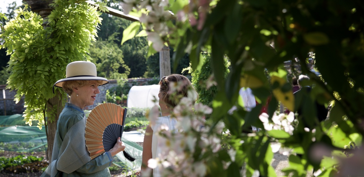 Guests enjoying the Walled Garden in Wormsley Estate during Garsington Opera Festival